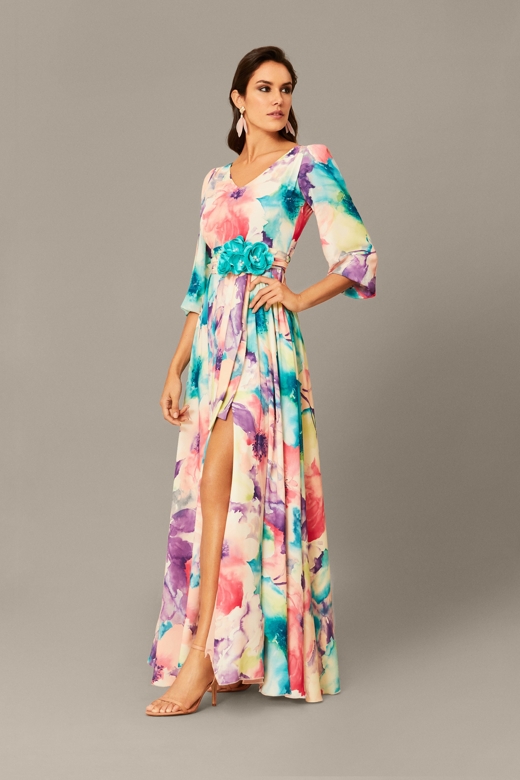 vestido largo vaporoso boda