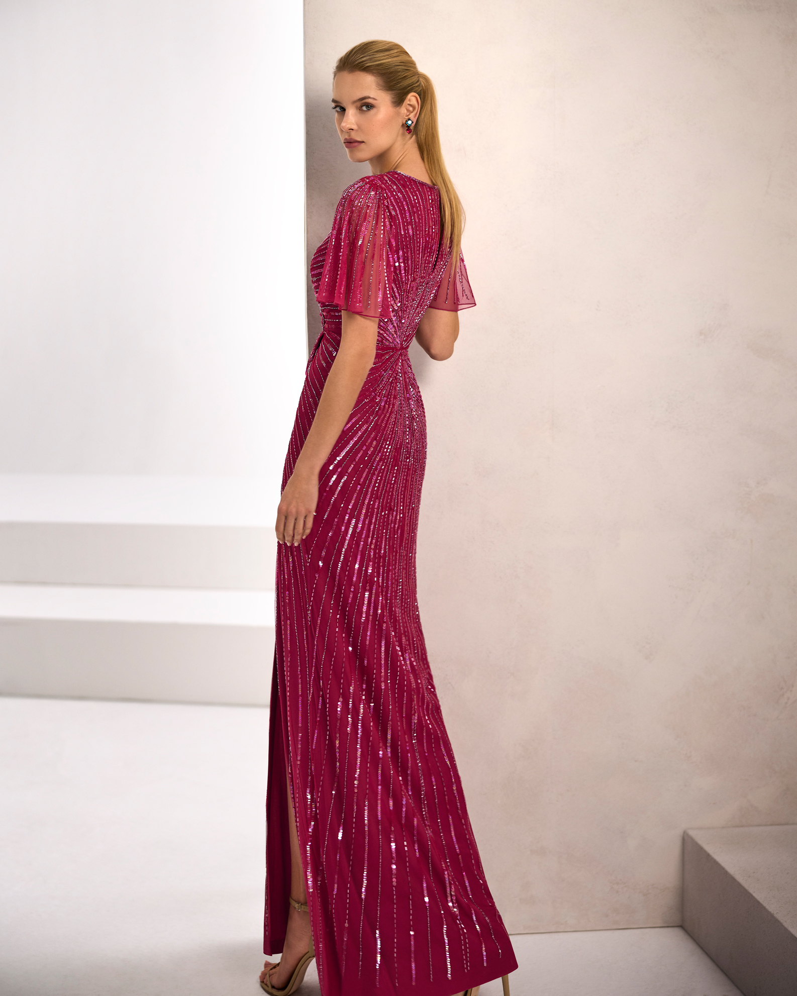 Vestido 1J2G5 Marfil - Imagen 2